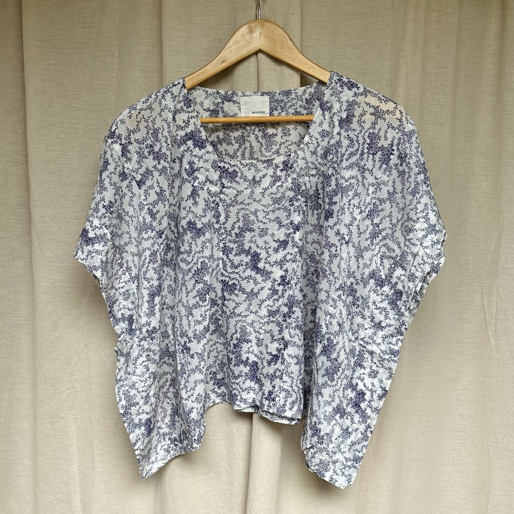 BAND OF OUTSIDERS | Boxy Floral Blouse (size M)